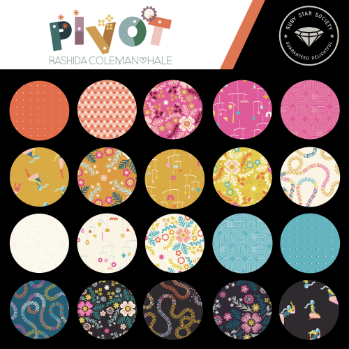 Baumwolle Patchwork - Rashida Coleman Hale - Ruby Star Society - Pivot - Wildflower Natural - Canvas Leinen